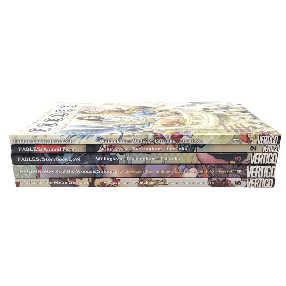 TPB Lot Fables Volume 1 - 5 DC Comics Vertigo Brand New York Times Best Seller